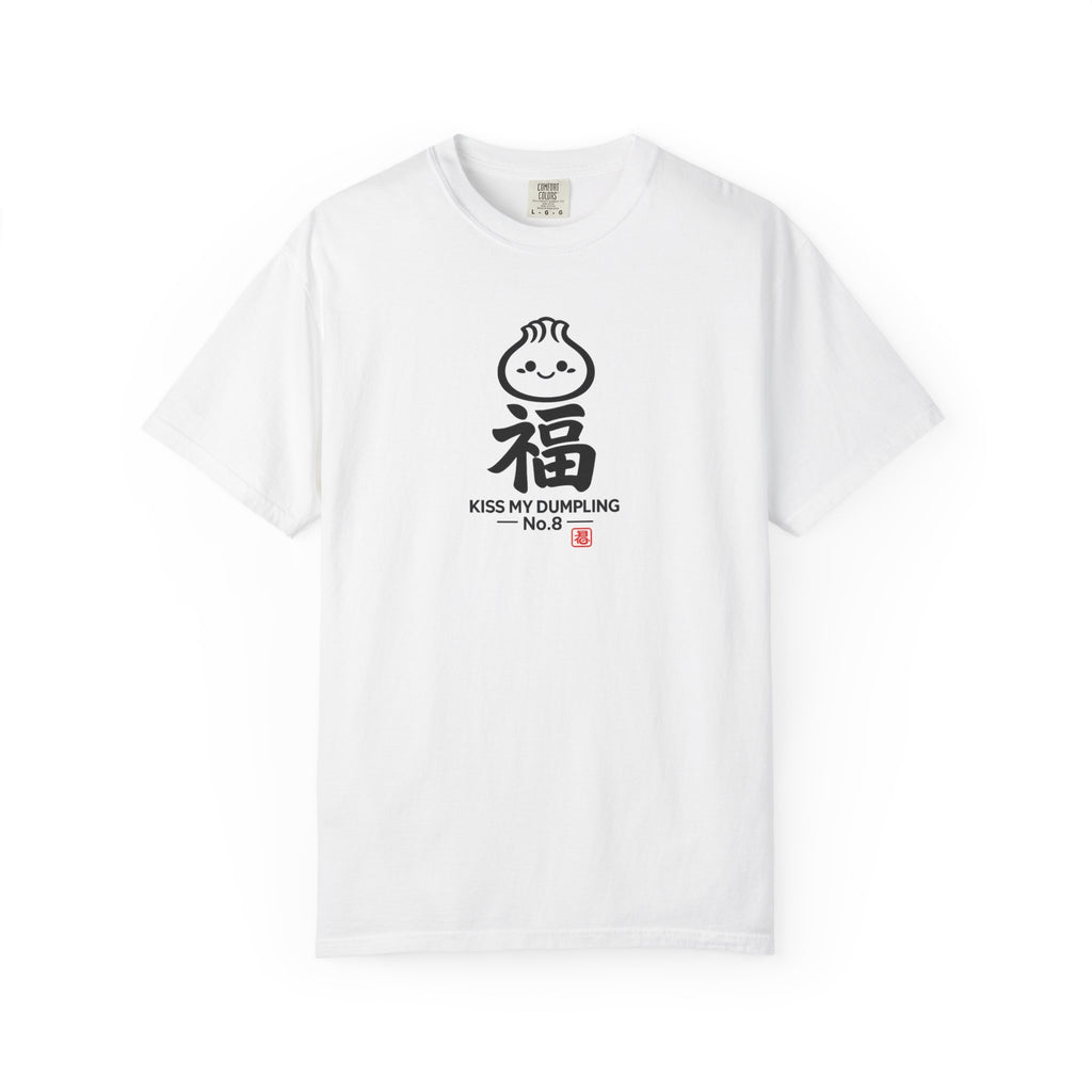 Kiss My Dumpling No. 8 “福” Tee — White