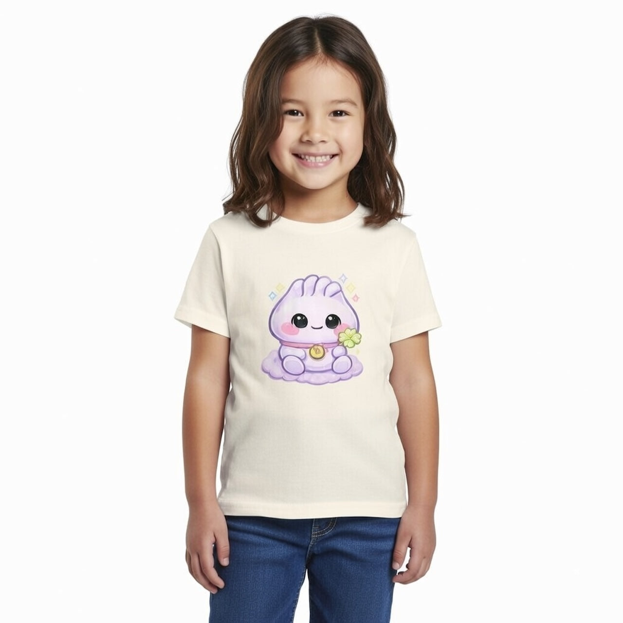 🍀 Lucky Dumpling™ Tee — Lavender Pastel Edition