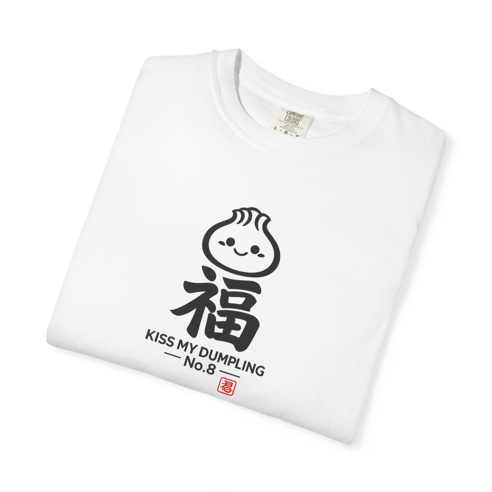 Kiss My Dumpling No. 8 “福” Tee — White